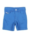 Diesel Babies'  Toddler Boy Shorts & Bermuda Shorts Bright Blue Size 4 Cotton, Elastane