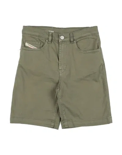 Diesel Babies'  Toddler Boy Shorts & Bermuda Shorts Military Green Size 6 Cotton, Elastane