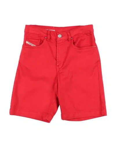 Diesel Babies'  Toddler Boy Shorts & Bermuda Shorts Red Size 6 Cotton, Elastane