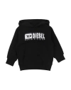Diesel Toddler Boy Sweatshirt Black Size 4 Cotton, Elastane In Black