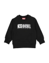 Diesel Babies'  Toddler Boy Sweatshirt Black Size 4 Cotton, Elastane