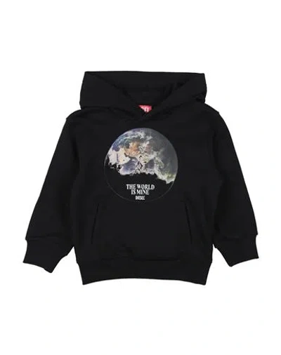 Diesel Babies'  Toddler Boy Sweatshirt Black Size 4 Cotton, Elastane