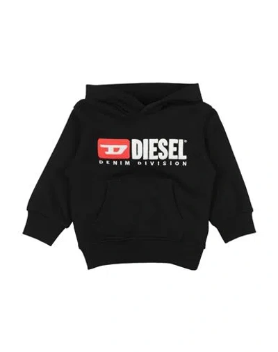 Diesel Babies'  Toddler Boy Sweatshirt Black Size 4 Cotton, Elastane