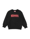 Diesel Toddler Boy Sweatshirt Black Size 6 Cotton In Black