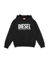 Diesel Toddler Boy Sweatshirt Black Size 6 Cotton, Elastane In Black