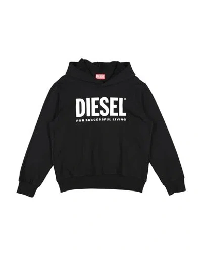 Diesel Babies'  Toddler Boy Sweatshirt Black Size 6 Cotton, Elastane