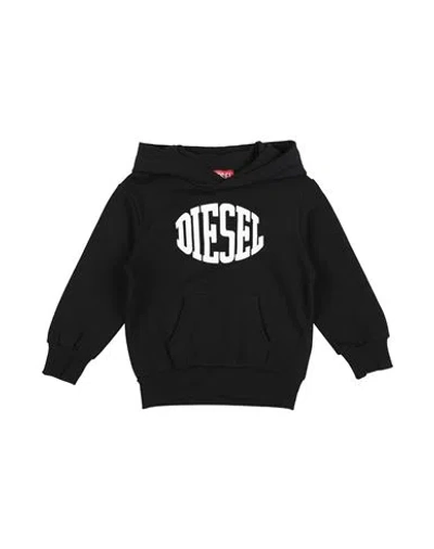 Diesel Babies'  Toddler Boy Sweatshirt Black Size 6 Cotton, Elastane