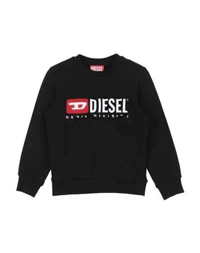 Diesel Babies'  Toddler Boy Sweatshirt Black Size 6 Cotton, Elastane