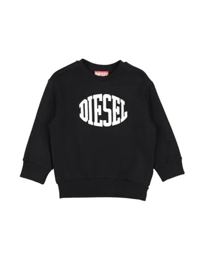 Diesel Babies'  Toddler Boy Sweatshirt Black Size 6 Cotton, Elastane