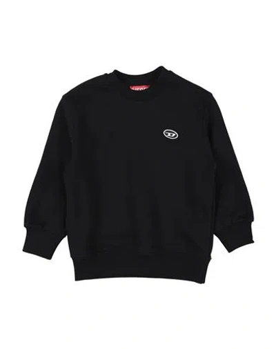 Diesel Babies'  Toddler Boy Sweatshirt Black Size 6 Cotton, Elastane