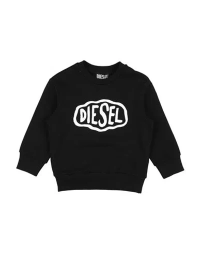 Diesel Babies'  Toddler Boy Sweatshirt Black Size 6 Cotton, Elastane