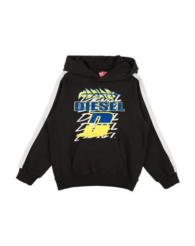 Diesel Babies'  Toddler Boy Sweatshirt Black Size 6 Cotton, Elastane, Polyester, Nylon