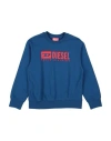 Diesel Babies'  Toddler Boy Sweatshirt Blue Size 6 Cotton, Elastane