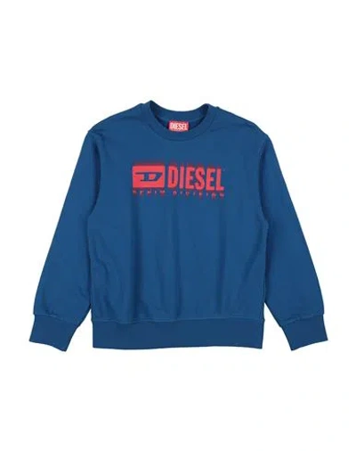 Diesel Babies'  Toddler Boy Sweatshirt Blue Size 6 Cotton, Elastane
