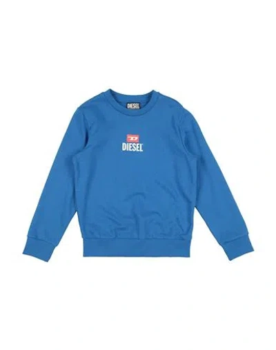 Diesel Babies'  Toddler Boy Sweatshirt Blue Size 6 Cotton, Polyester, Elastane
