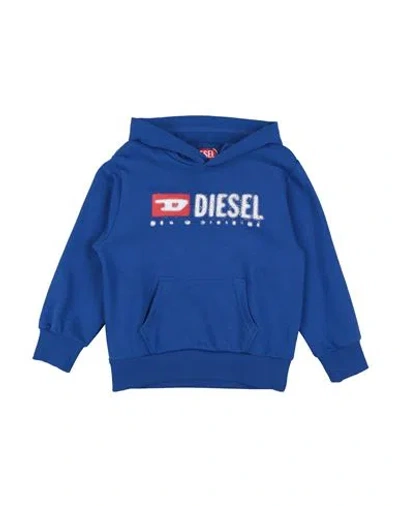 Diesel Babies'  Toddler Boy Sweatshirt Bright Blue Size 6 Cotton, Polyester, Elastane