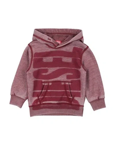 Diesel Babies'  Toddler Boy Sweatshirt Burgundy Size 4 Polyester, Cotton