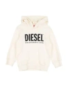 Diesel Babies'  Toddler Boy Sweatshirt Cream Size 6 Cotton, Elastane In White