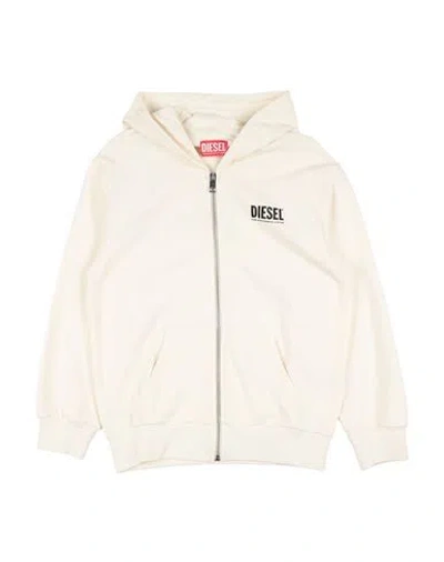 Diesel Babies'  Toddler Boy Sweatshirt Cream Size 6 Cotton, Elastane In White