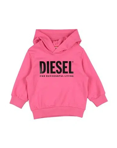 Diesel Babies'  Toddler Boy Sweatshirt Fuchsia Size 6 Cotton, Elastane In Pink