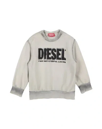Diesel Babies'  Toddler Boy Sweatshirt Grey Size 4 Cotton, Eco Polyester