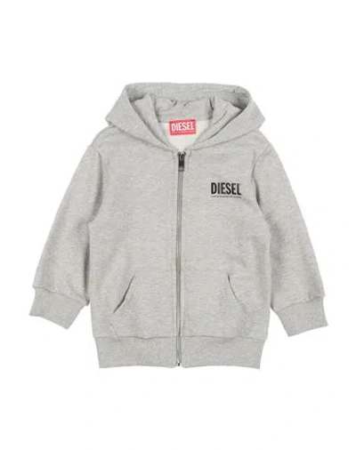 Diesel Babies'  Toddler Boy Sweatshirt Grey Size 6 Cotton, Elastane