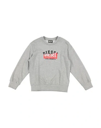 Diesel Babies'  Toddler Boy Sweatshirt Grey Size 6 Cotton, Polyester, Elastane In Gray