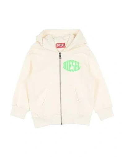 Diesel Babies'  Toddler Boy Sweatshirt Ivory Size 6 Cotton, Elastane In White