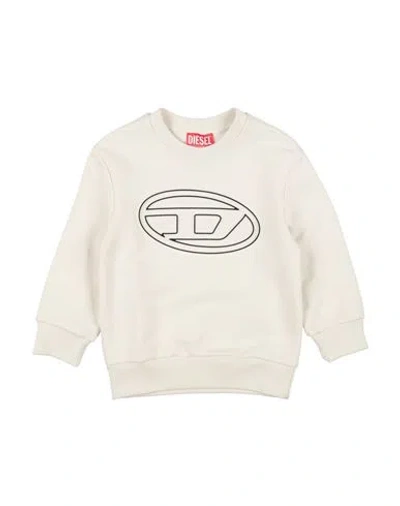 Diesel Babies'  Toddler Boy Sweatshirt Light Grey Size 6 Cotton In White