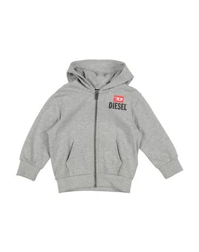 Diesel Babies'  Toddler Boy Sweatshirt Light Grey Size 6 Cotton, Polyester, Elastane In Gray