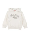 Diesel Babies'  Toddler Boy Sweatshirt Light Grey Size 6 Cotton In White