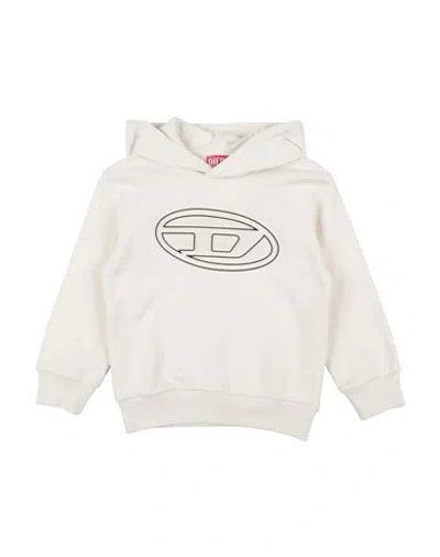 Diesel Babies'  Toddler Boy Sweatshirt Light Grey Size 6 Cotton In White