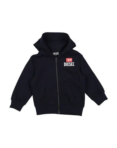 Diesel Babies'  Toddler Boy Sweatshirt Navy Size 6 Cotton, Polyester, Elastane In Blue