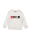 Diesel Babies'  Toddler Boy Sweatshirt Off White Size 4 Cotton, Elastane