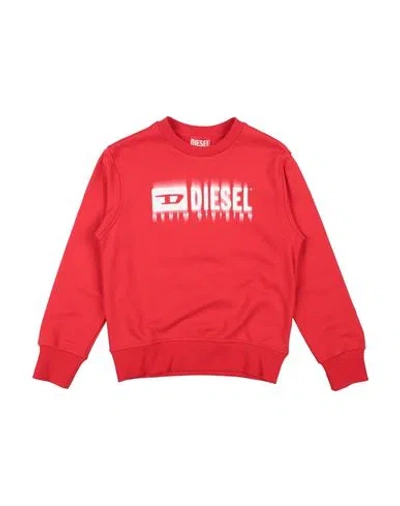Diesel Babies'  Toddler Boy Sweatshirt Red Size 6 Cotton, Elastane In Multi