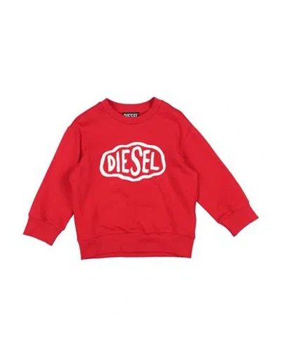 Diesel Babies'  Toddler Boy Sweatshirt Red Size 6 Cotton, Elastane