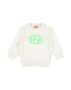 Diesel Babies'  Toddler Boy Sweatshirt White Size 6 Cotton, Elastane