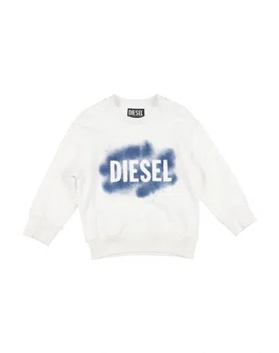 Diesel Babies'  Toddler Boy Sweatshirt White Size 6 Cotton, Elastane