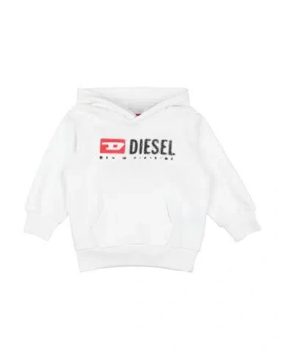Diesel Babies'  Toddler Boy Sweatshirt White Size 6 Cotton, Polyester, Elastane