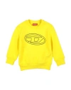 Diesel Babies'  Toddler Boy Sweatshirt Yellow Size 6 Cotton