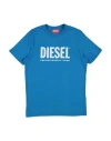 Diesel Babies'  Toddler Boy T-shirt Azure Size 6 Cotton In Blue