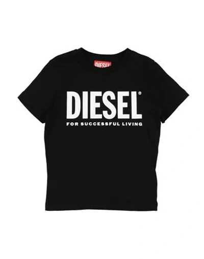 Diesel Babies'  Toddler Boy T-shirt Black Size 6 Cotton