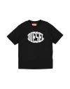Diesel Babies'  Toddler Boy T-shirt Black Size 6 Cotton