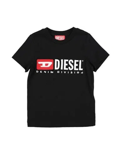 Diesel Babies'  Toddler Boy T-shirt Black Size 6 Cotton