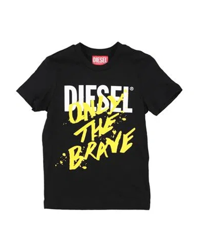 Diesel Babies'  Toddler Boy T-shirt Black Size 6 Cotton