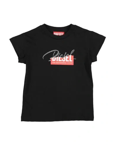 Diesel Babies'  Toddler Boy T-shirt Black Size 6 Cotton
