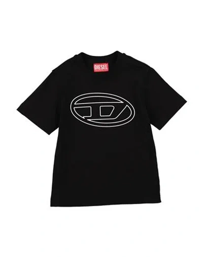 Diesel Babies'  Toddler Boy T-shirt Black Size 6 Cotton