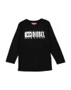 Diesel Toddler Boy T-shirt Black Size 6 Cotton In Black