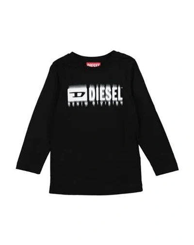 Diesel Babies'  Toddler Boy T-shirt Black Size 6 Cotton