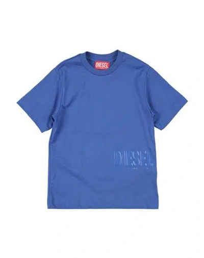 Diesel Babies'  Toddler Boy T-shirt Blue Size 6 Cotton